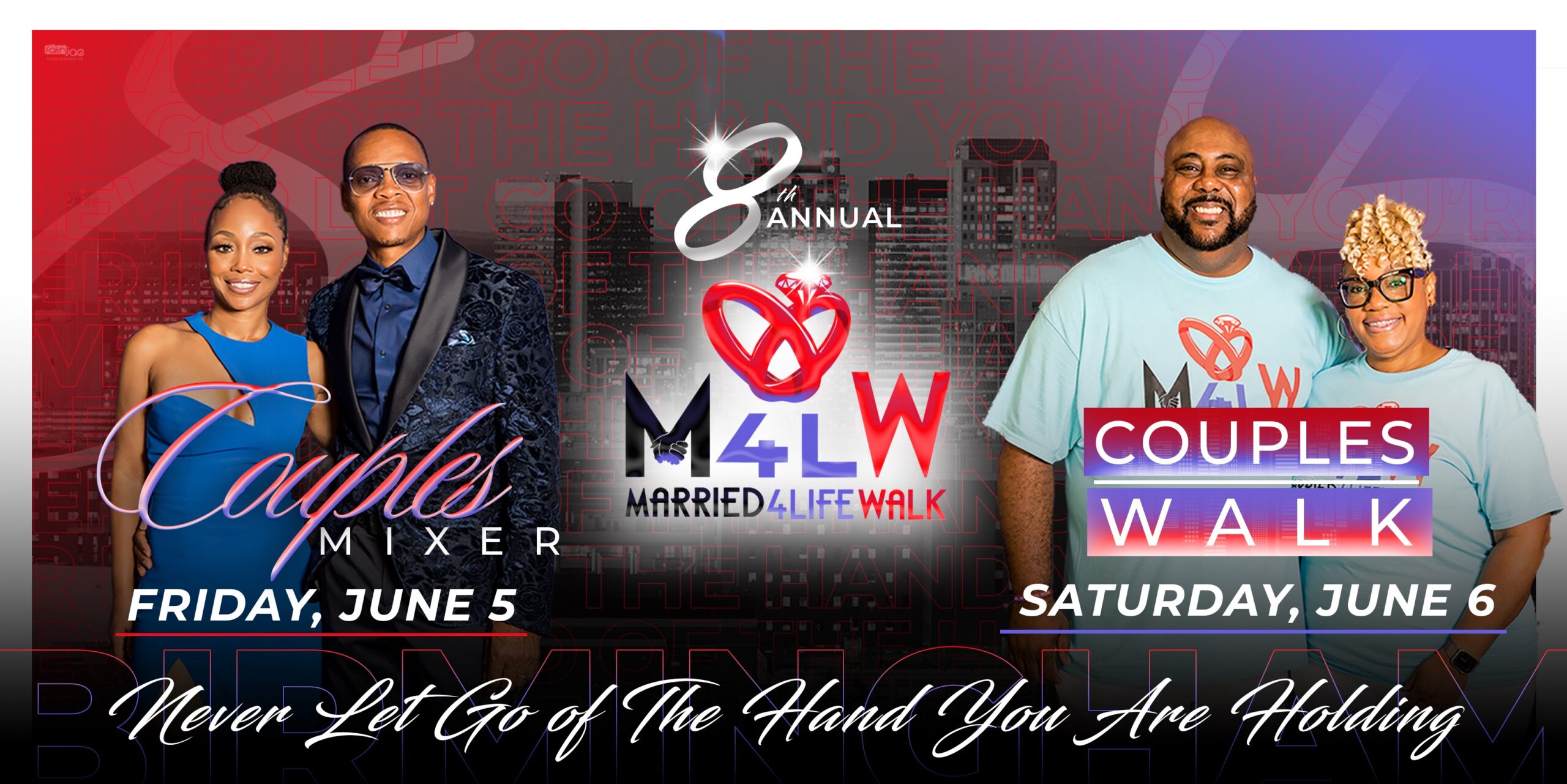 annual marriage walk event couples mixer Married 4 Life Walk Birmingham Alabama